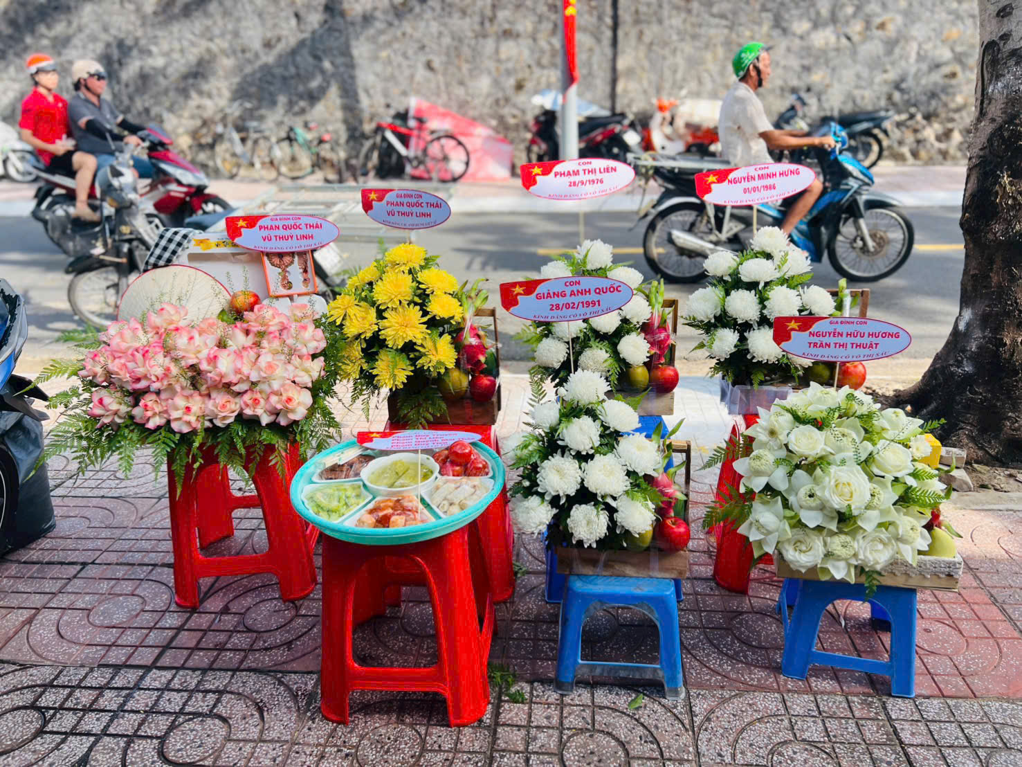 Mâm lễ tạ Cô Sáu