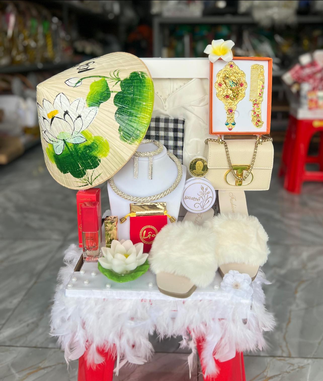 mâm lễ cô sáu đẹp